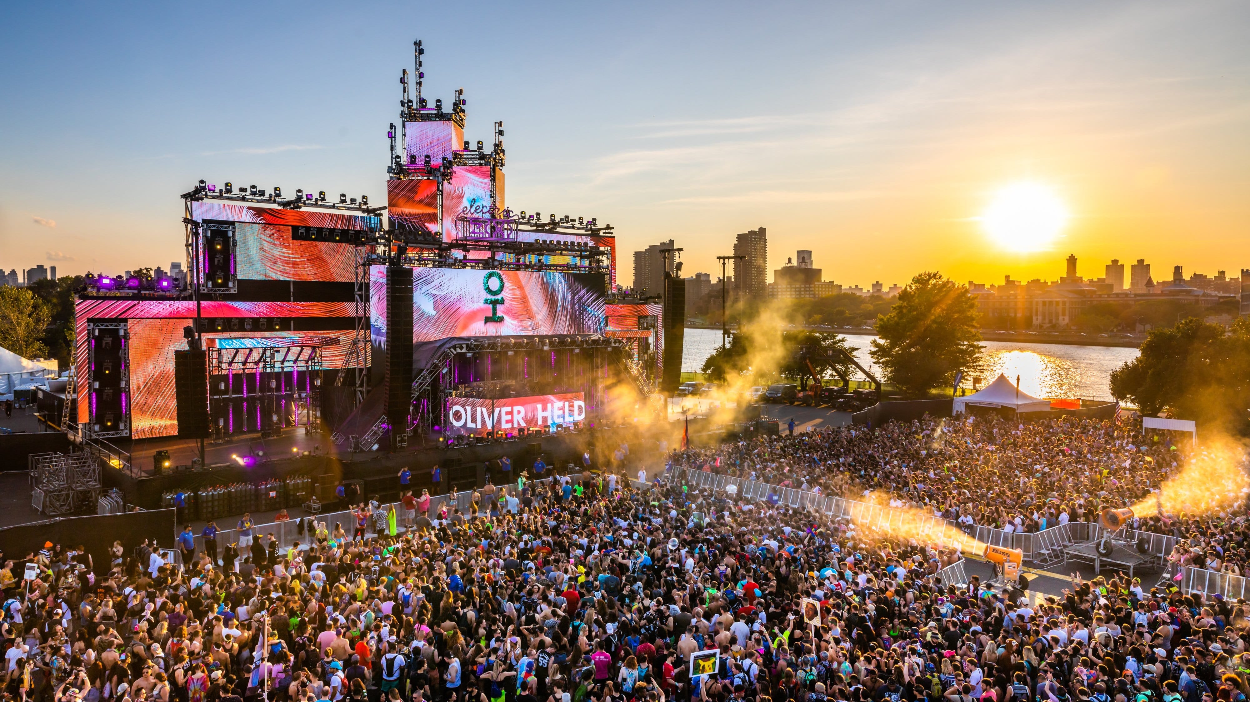 Electric Zoo Mainstage at Sunset