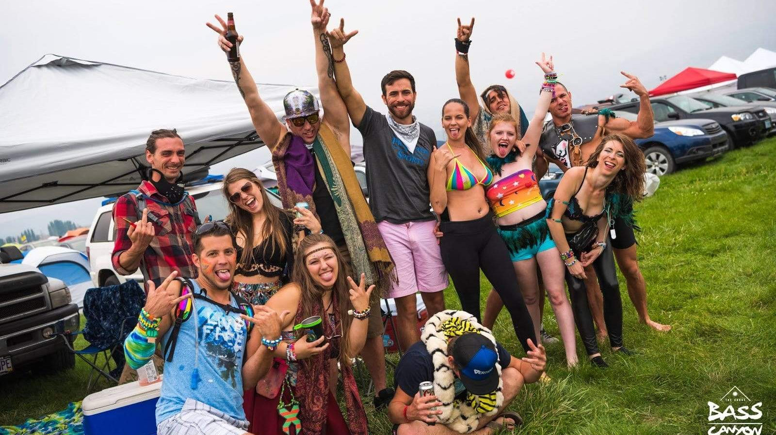Headbangers at Bass Canyon at the Gorge