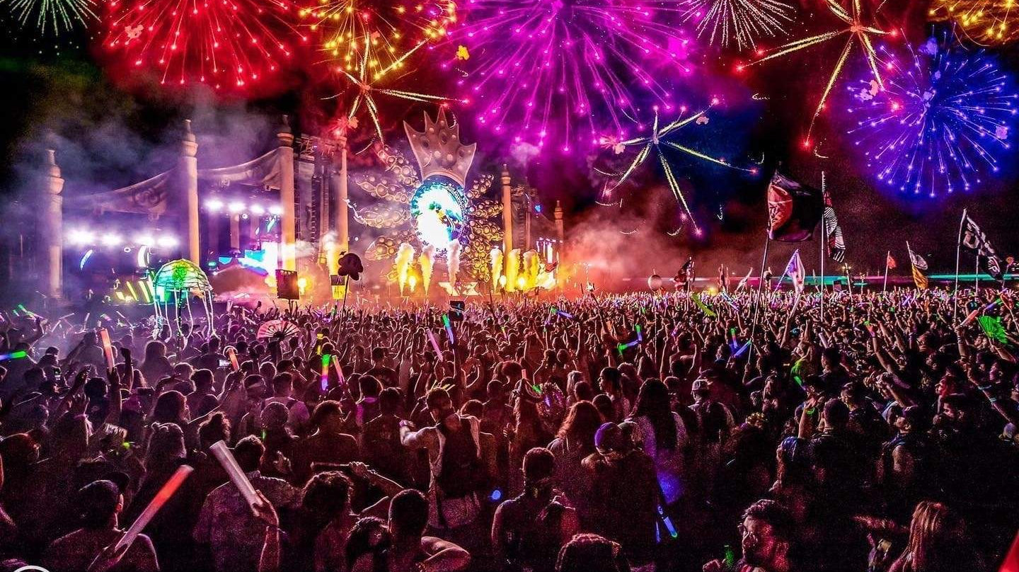 Imagine Music Festival Fireworks at Night