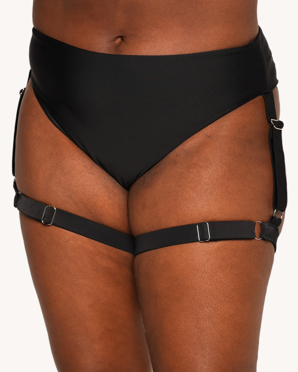 1-800-RAVE-GRL Harness Booty Shorts - Image 3