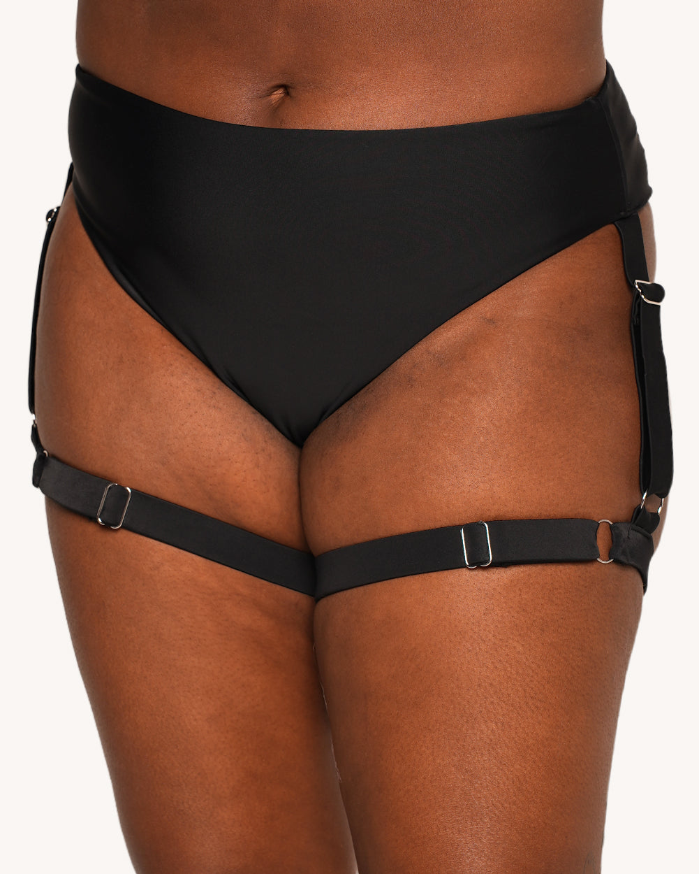 1-800-RAVE-GRL Harness Booty Shorts - Image 34710038020279