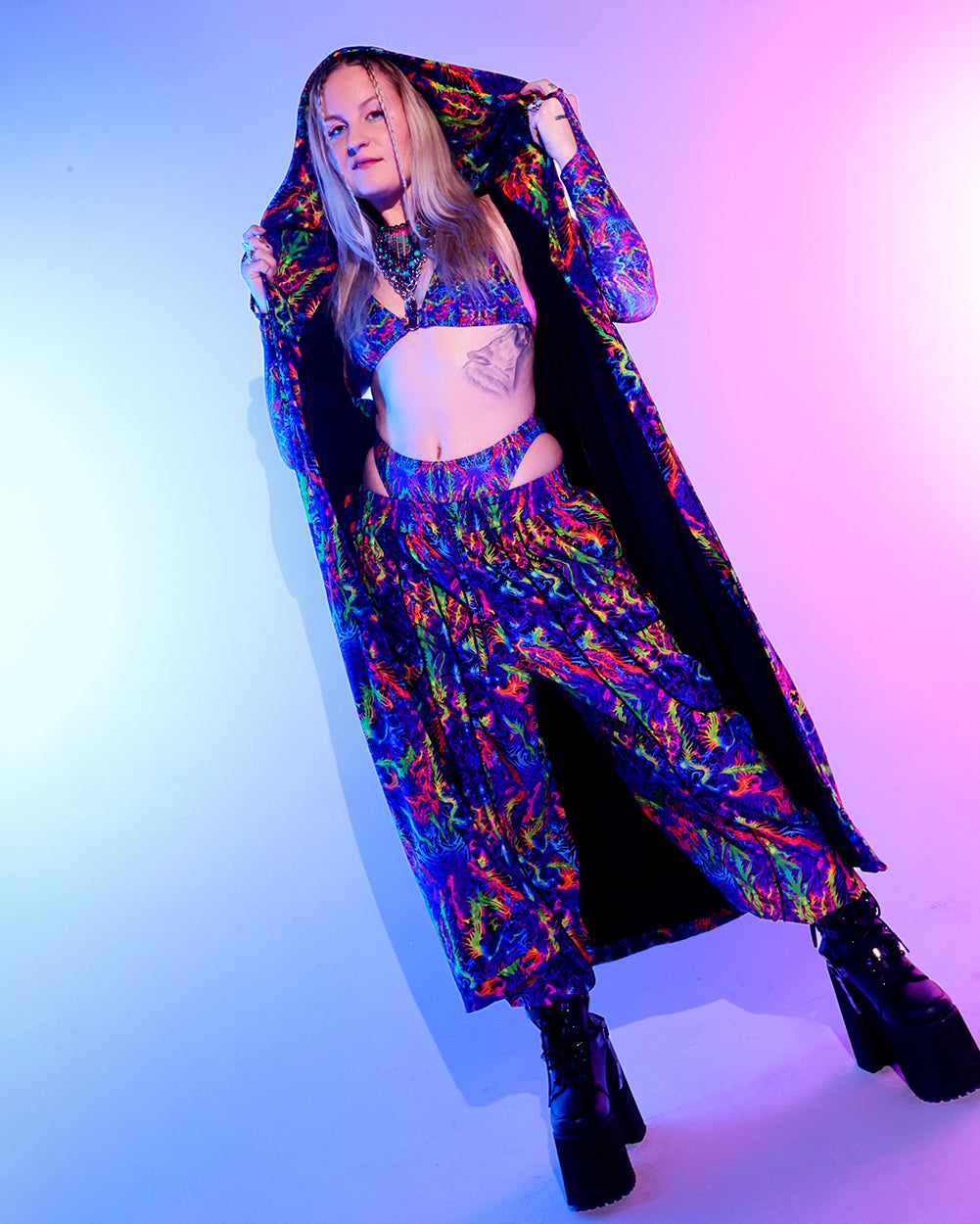Pixxie Stixx x iHR PsyTrip Harem Pants - Image 37332350763191