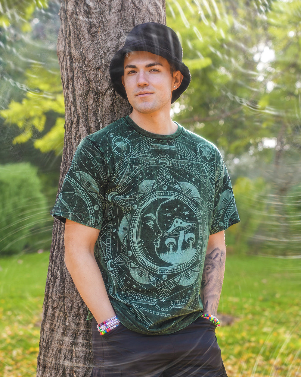 Cosmic Shrooms Unisex T-Shirt - Image 4