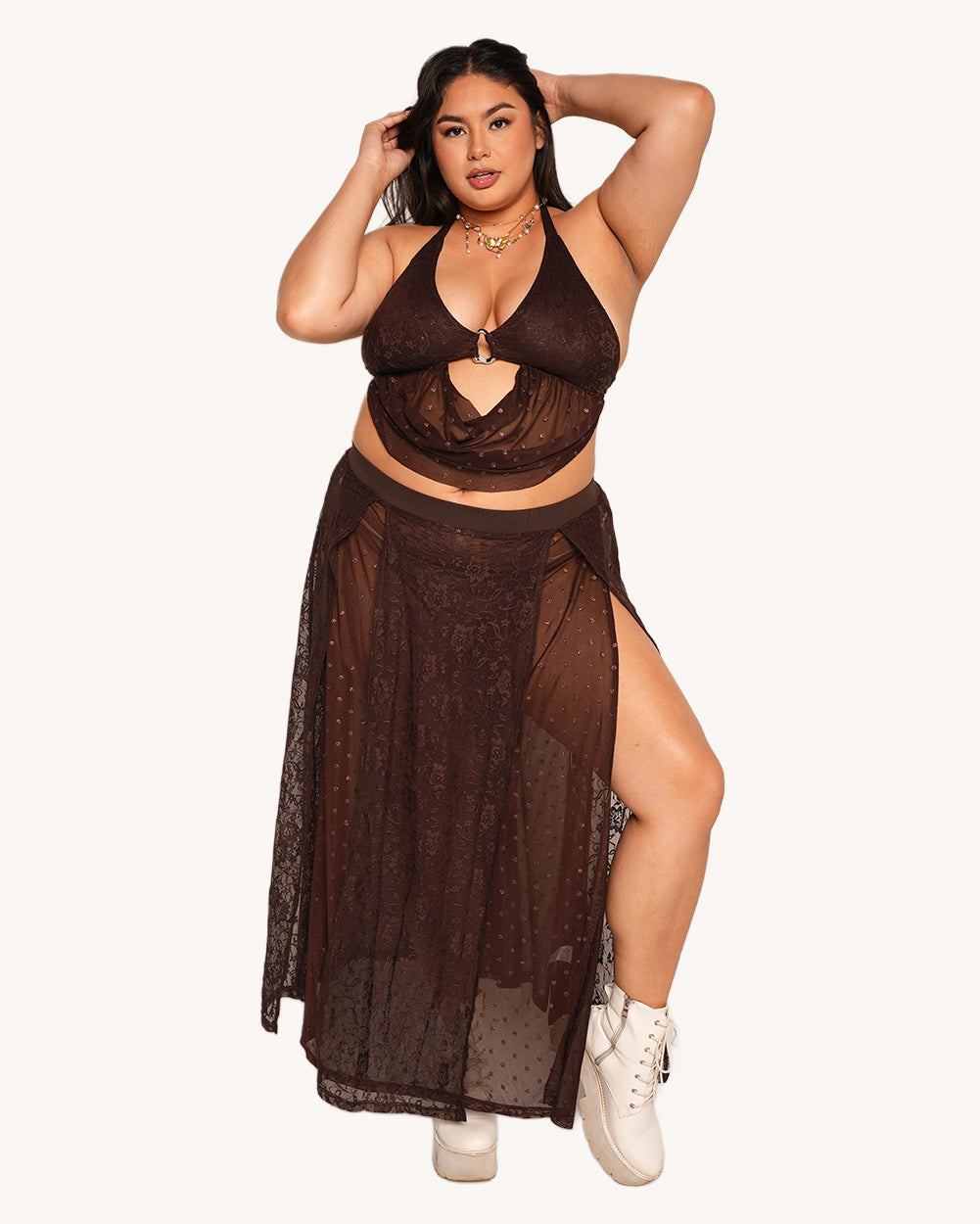 It Girl Skirt with Slits - Image 34866188812471