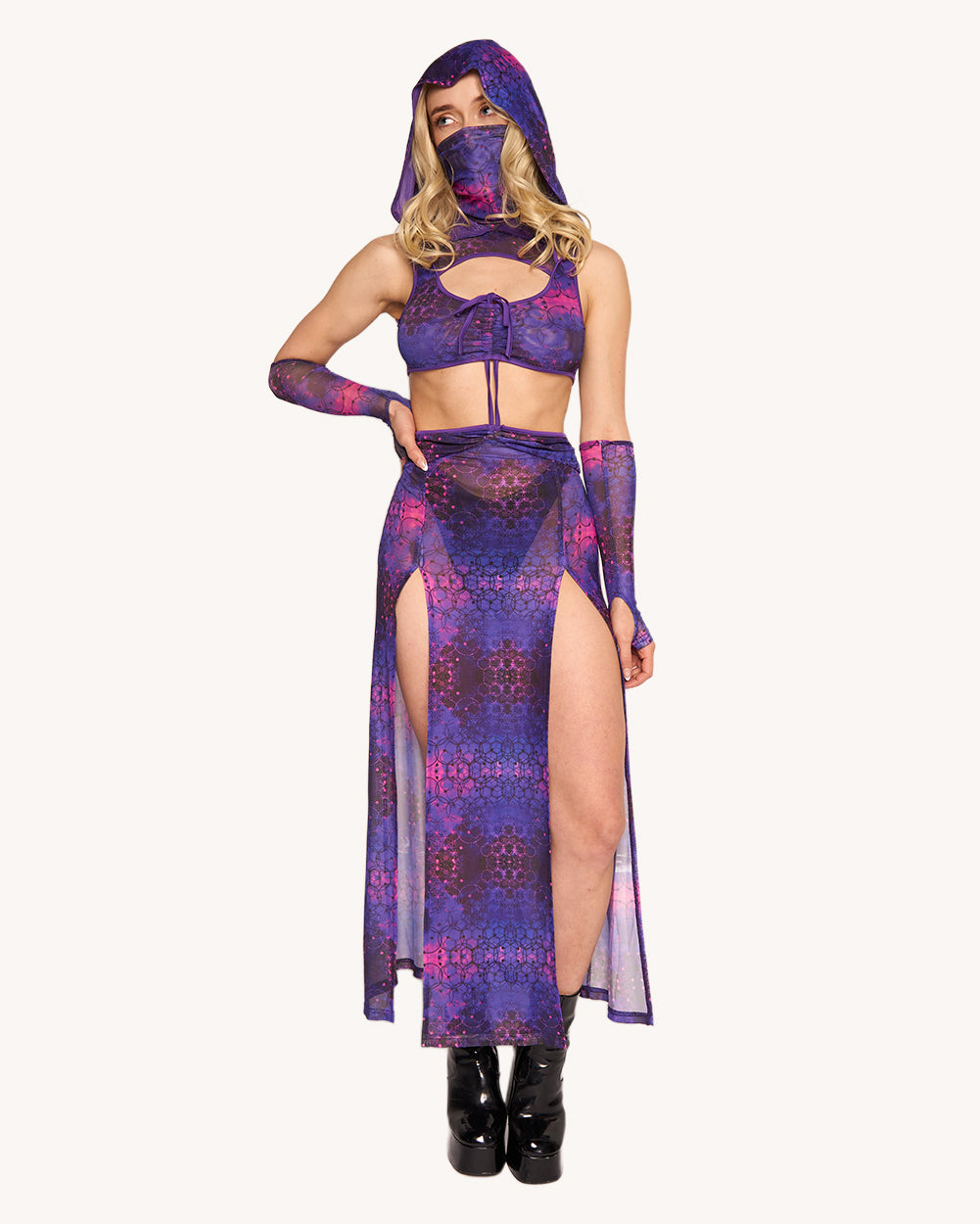 Violet Vibrations Dress - Image 34721054556343
