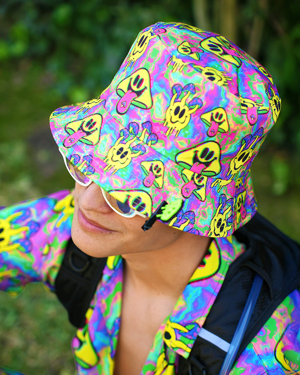 Welcome to Trippyland Reversible Bucket Hat - Image 34717361111223
