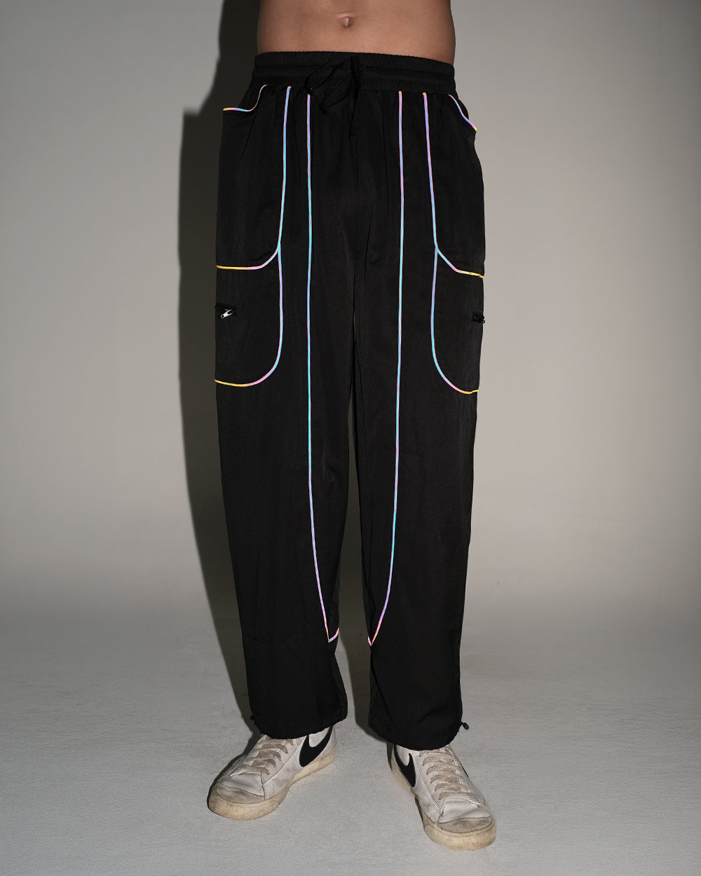 Deep Void Rainbow Reflective Pants - Image 35362434646199