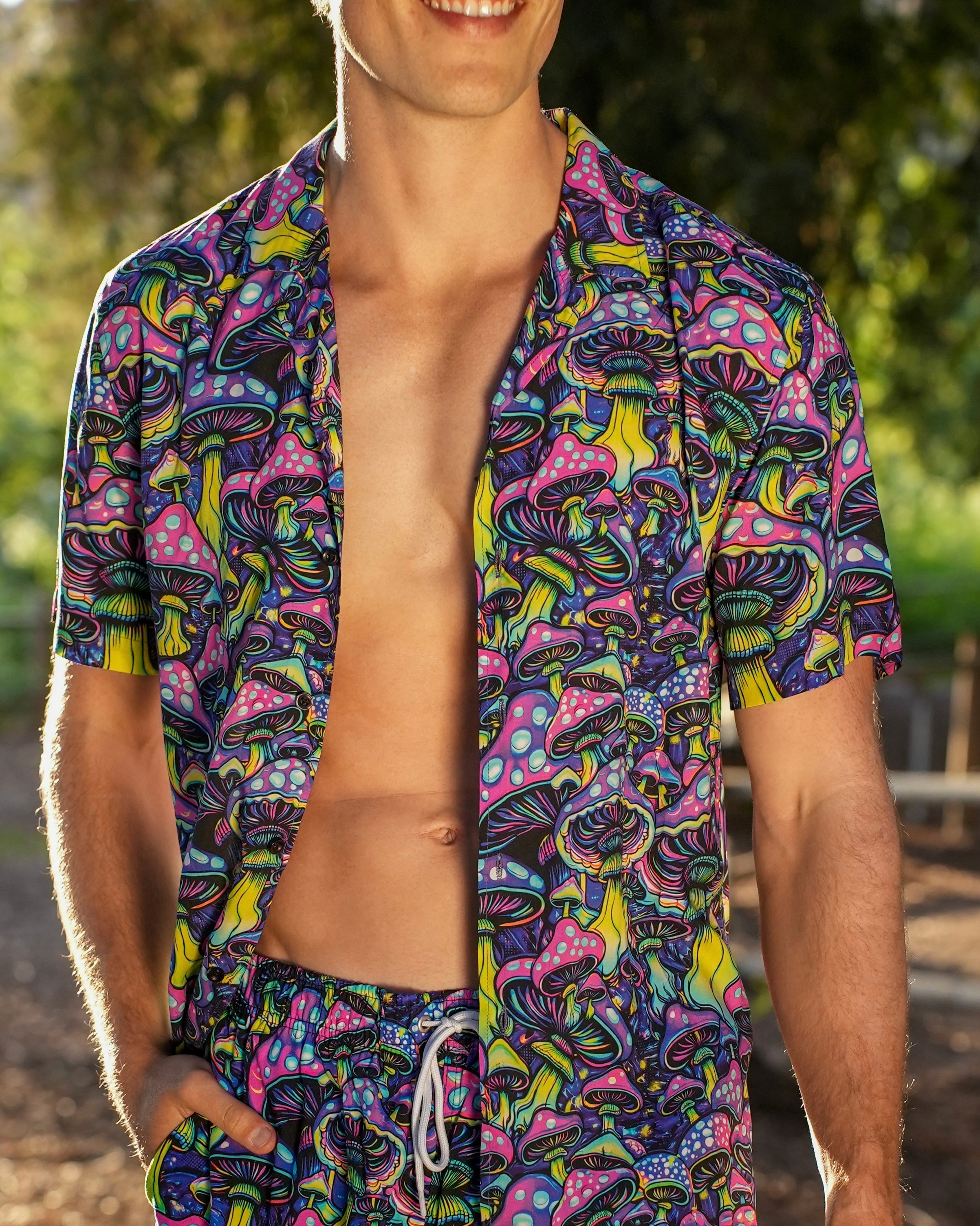 Glowshroom Camp Shirt - Image 35867230863543