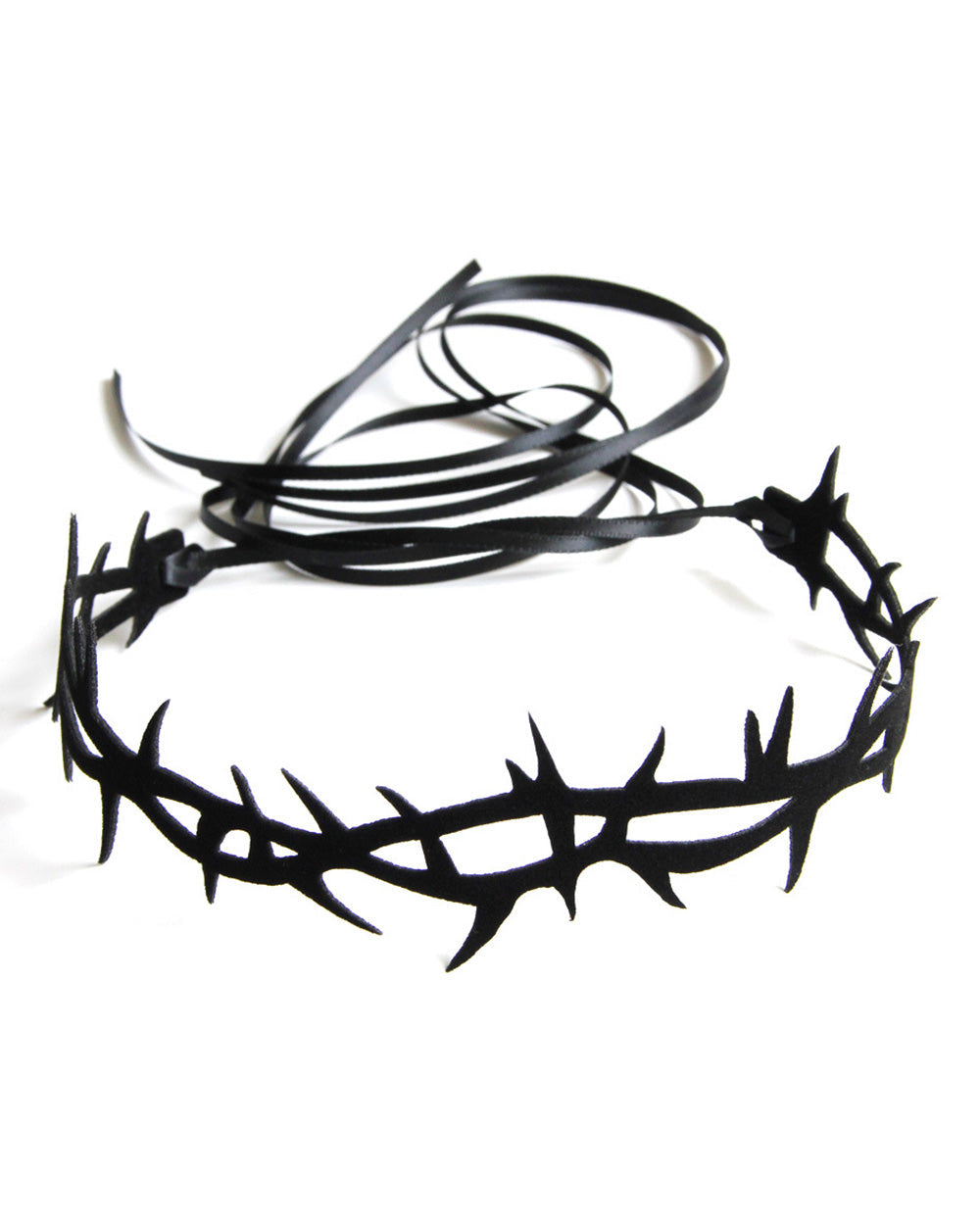 Can't Touch This Thorny Choker-Black-Front
