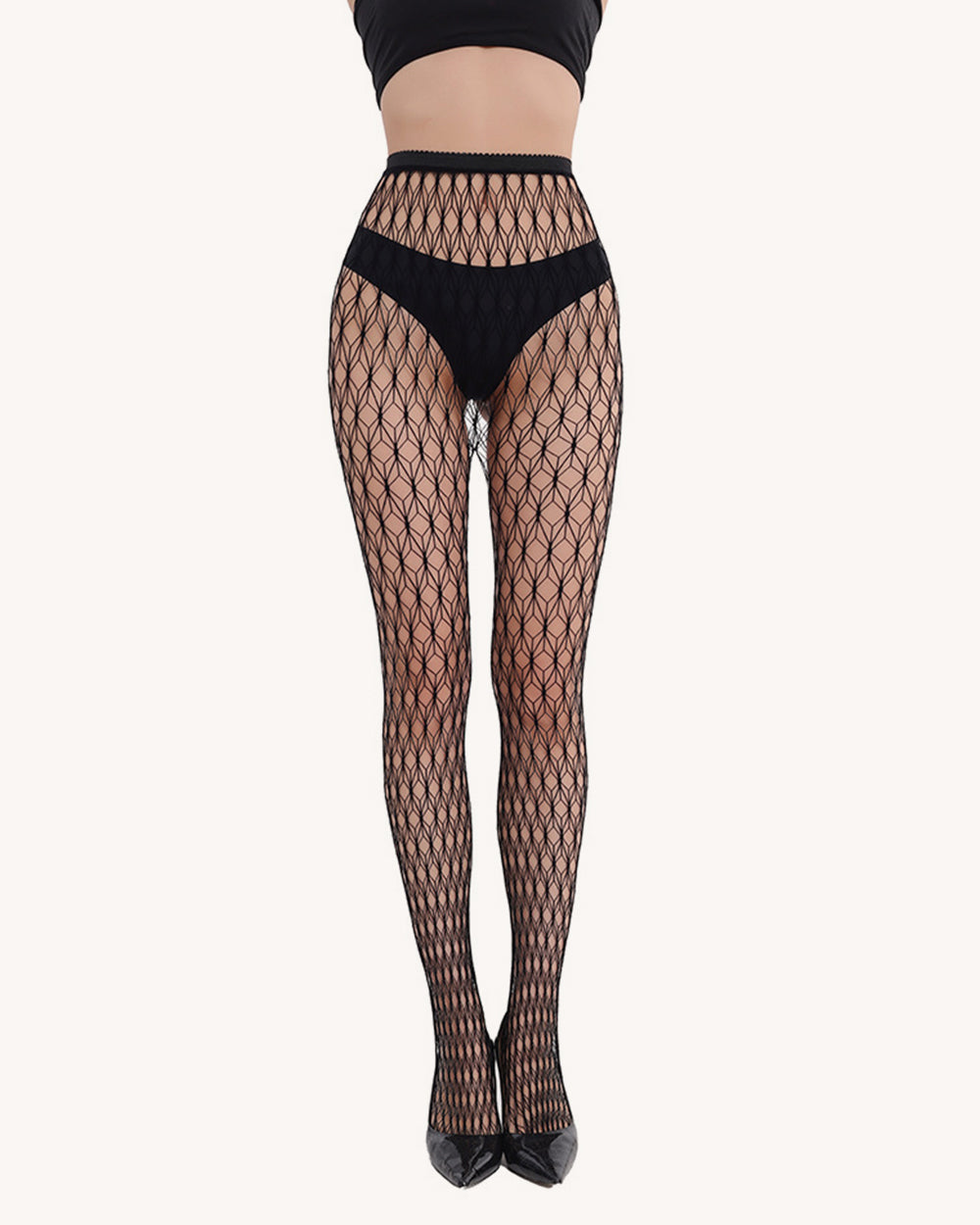 Midnight Matrix Geometric Lines Tights - Image 31581909024951