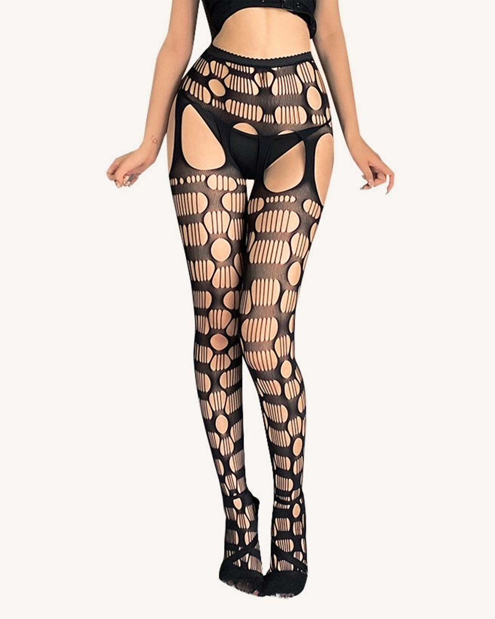 No Competition Suspender Thigh Highs - Image 31686069452983