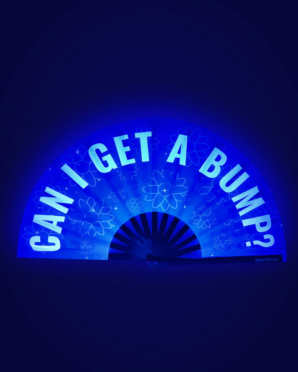 Can I Get A Bump UV Reactive Hand Fan - Image 32477750100151