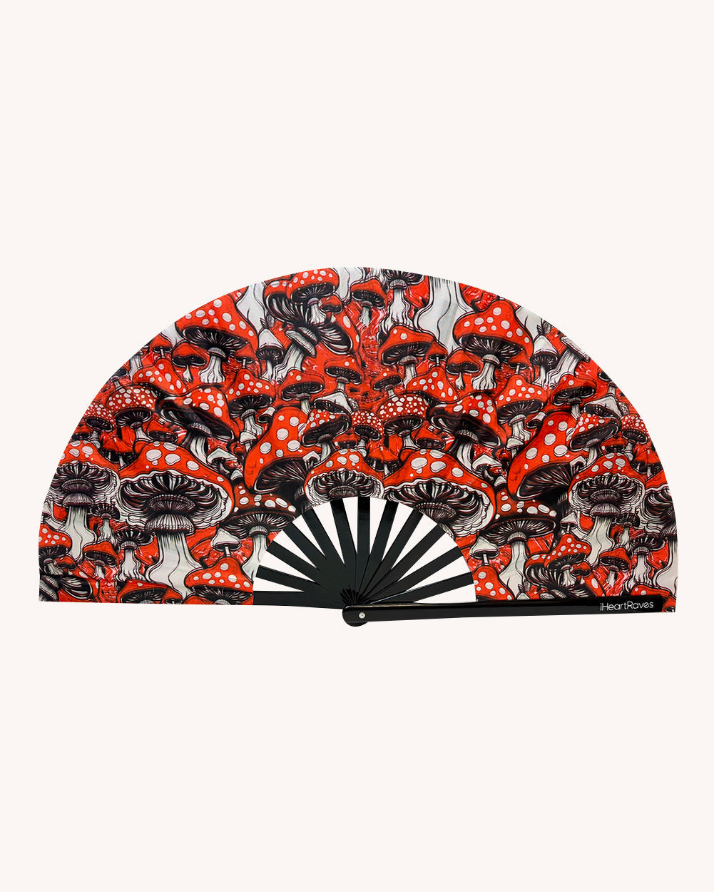 Secret of Life Mushroom UV Reactive Hand Fan - Image 34709899313335