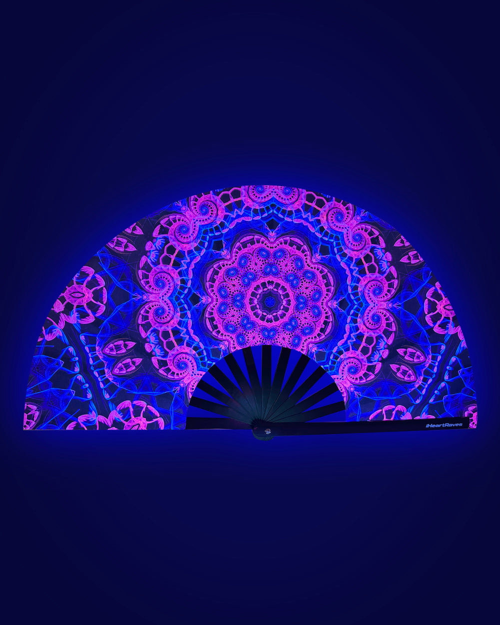 Dreamwave UV Reactive Hand Fan - Image 32185106301111