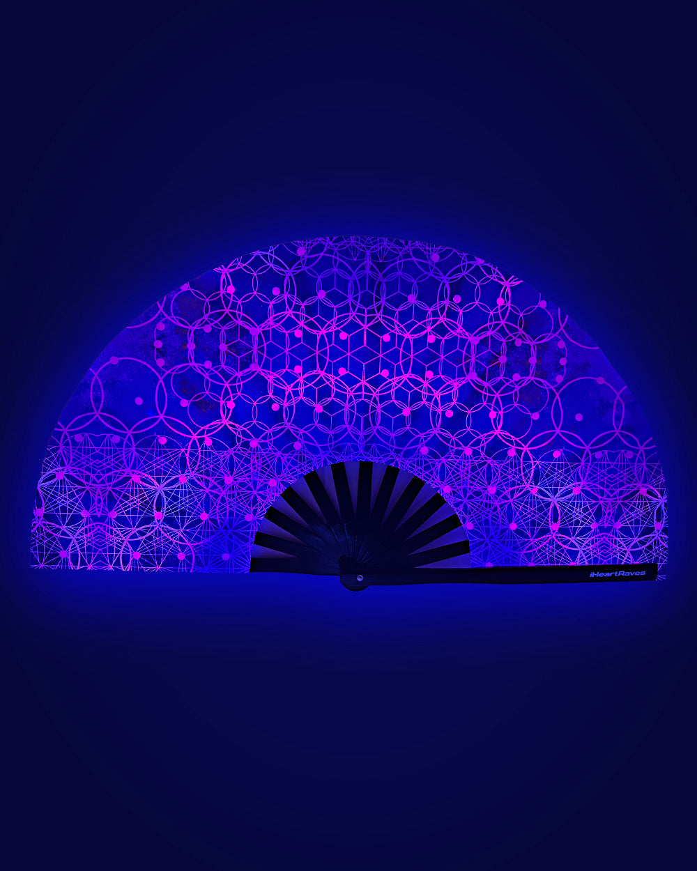 Violet Vibrations Hand Fan - Image 1