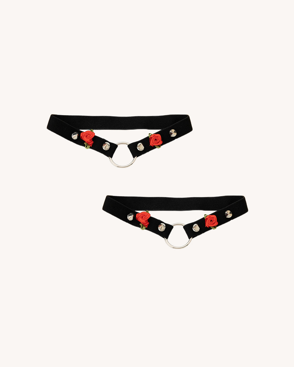 Petal to the Metal Pair Leg Garters - Image 1