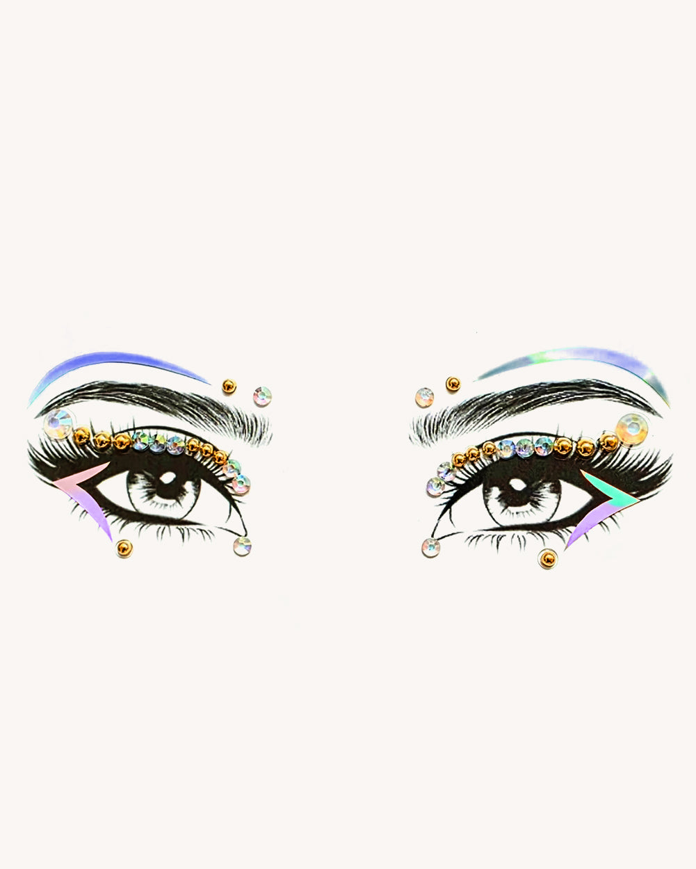 Bubbly Babe Holo Face Gem Sticker Pack - Image 35197415882935