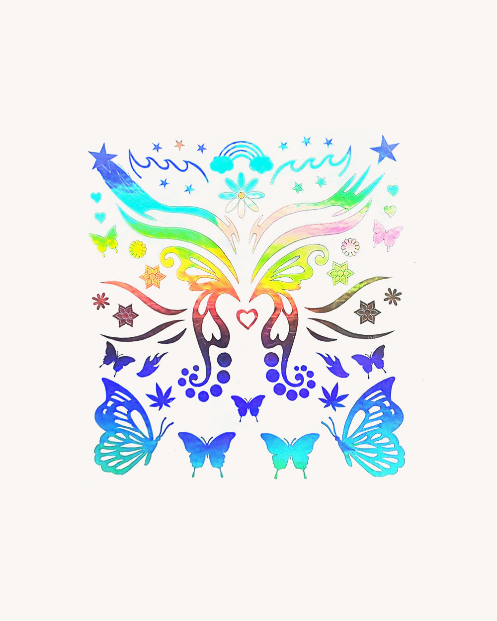 Holo Face and Body Stickers Mix Pack - Image 35197524345015