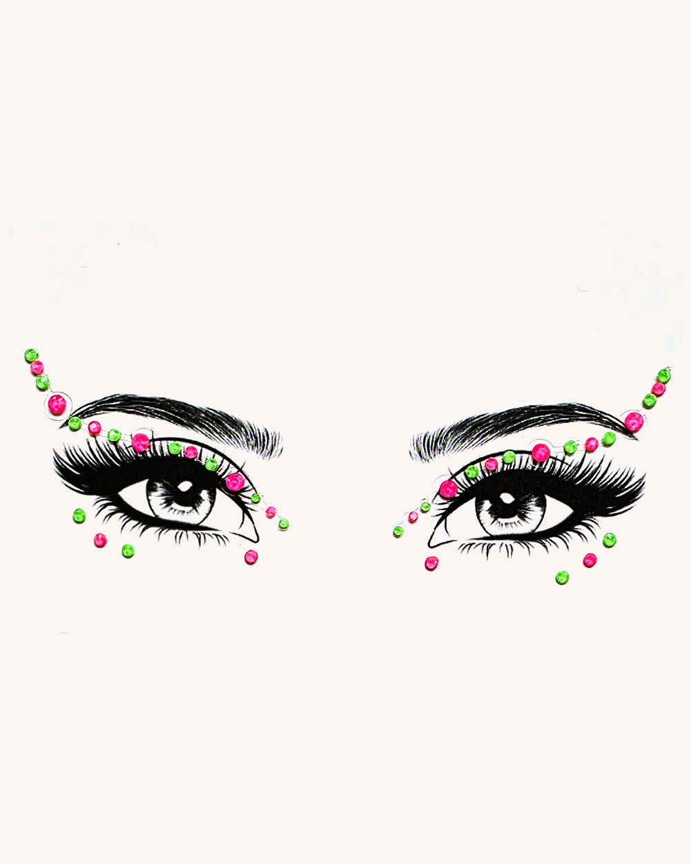 Kandi Kid Neon Face Jewels - Image 35197541089463
