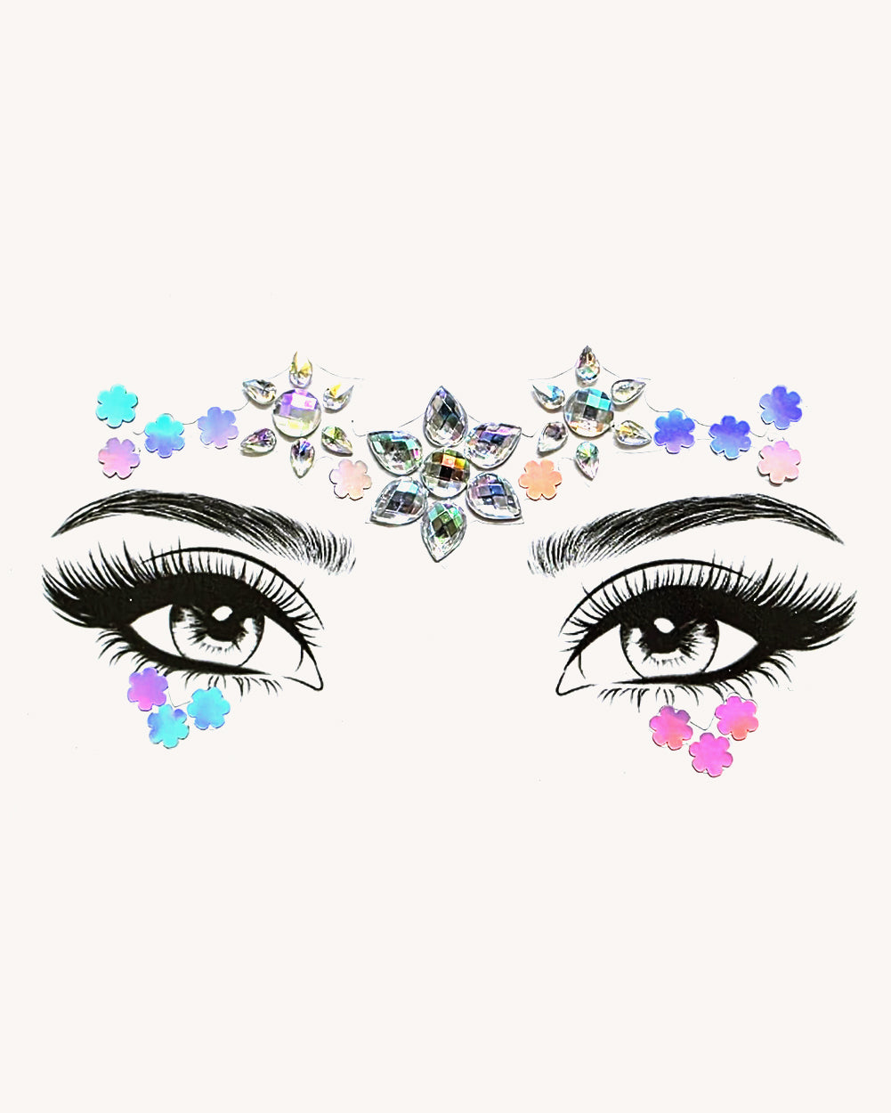 Kaleidoscope Daisy Face Jewels - Image 35197580705975