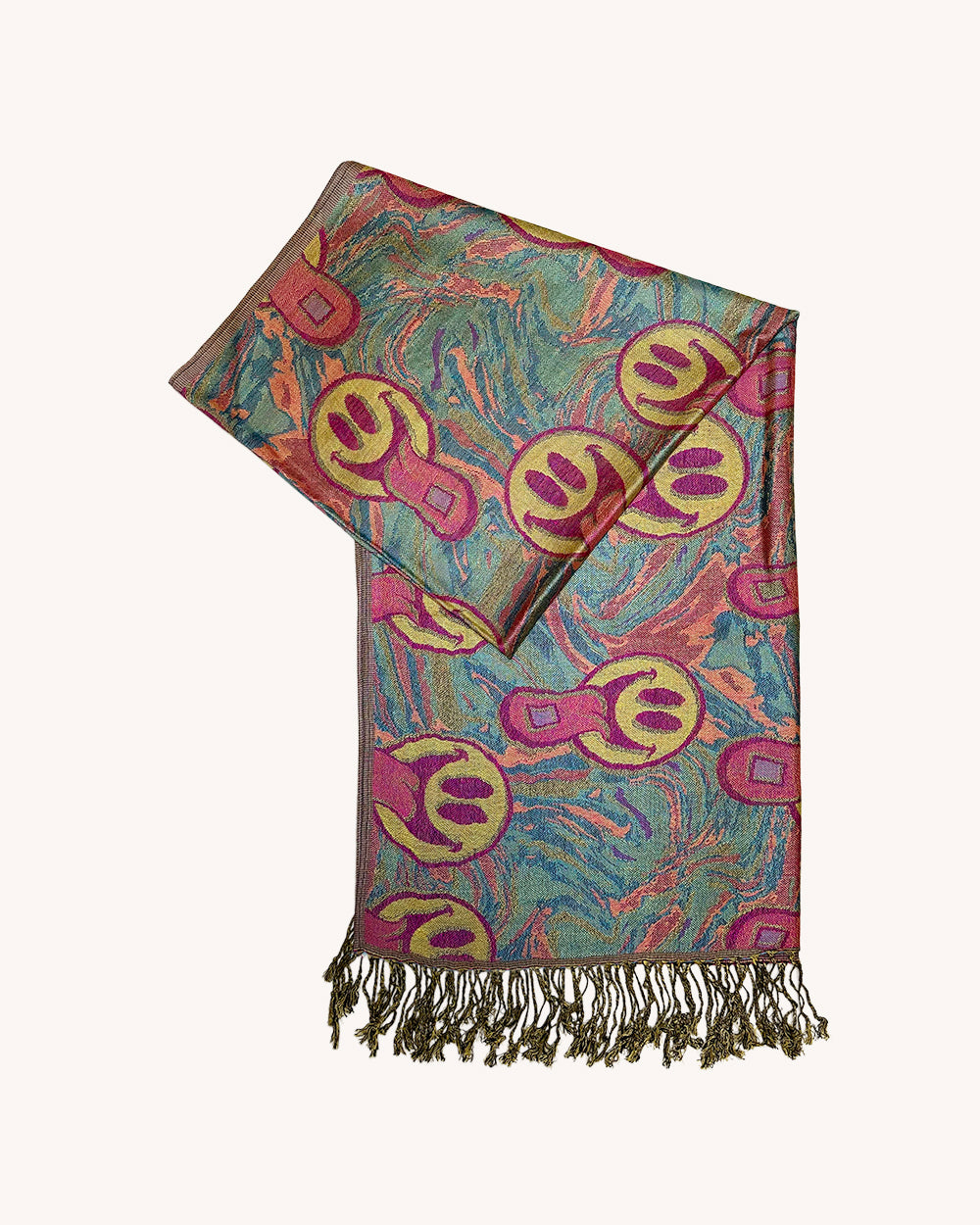 Happy Hour Jacquard Print Pashmina - Image 35808685392055