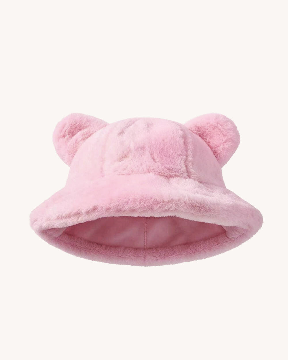 Cutesy Wootsy Bear Plush Bucket Hat - Pink - Image 1