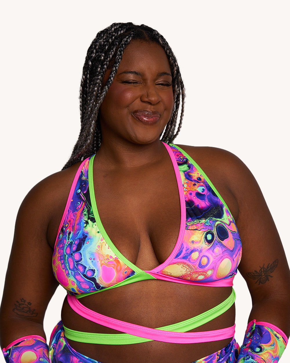 Acid Aura Rolita Couture x iHR Cross Back Top - Image 35634696454327