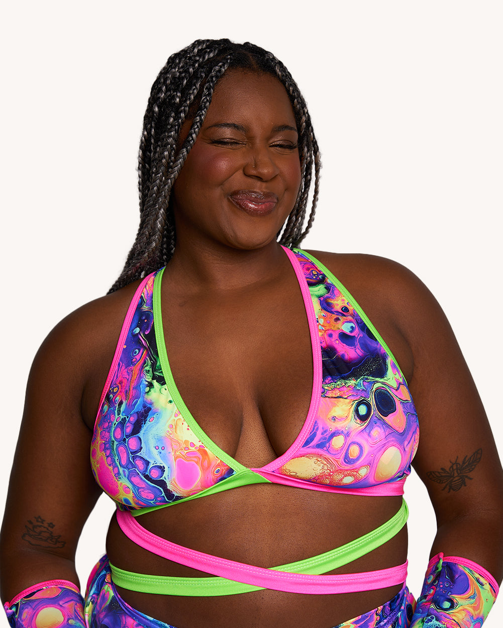 Acid Aura Rolita Couture x iHR Cross Back Top - Image 35634696454327