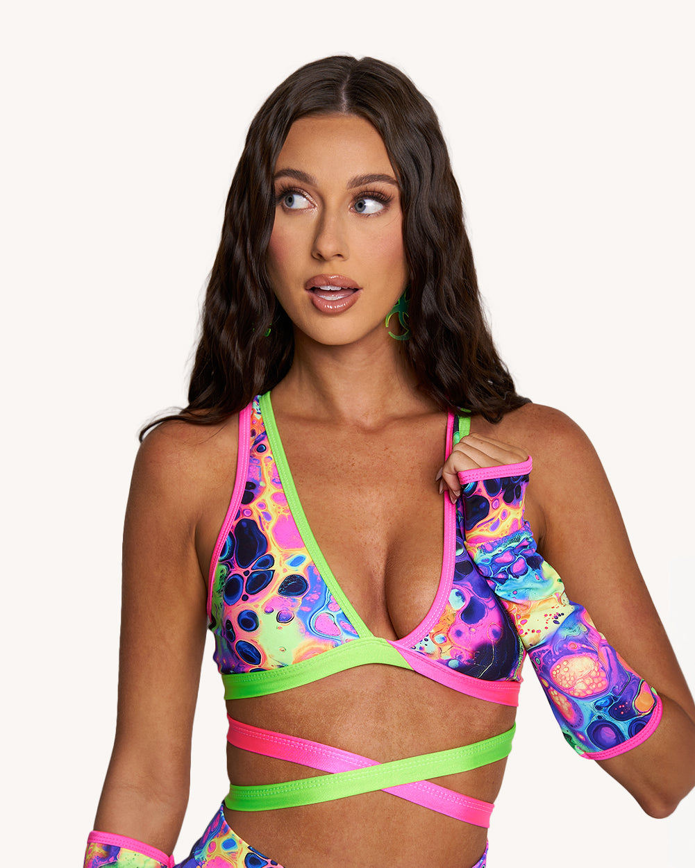 Acid Aura Rolita Couture x iHR Cross Back Top - Image 35634696519863