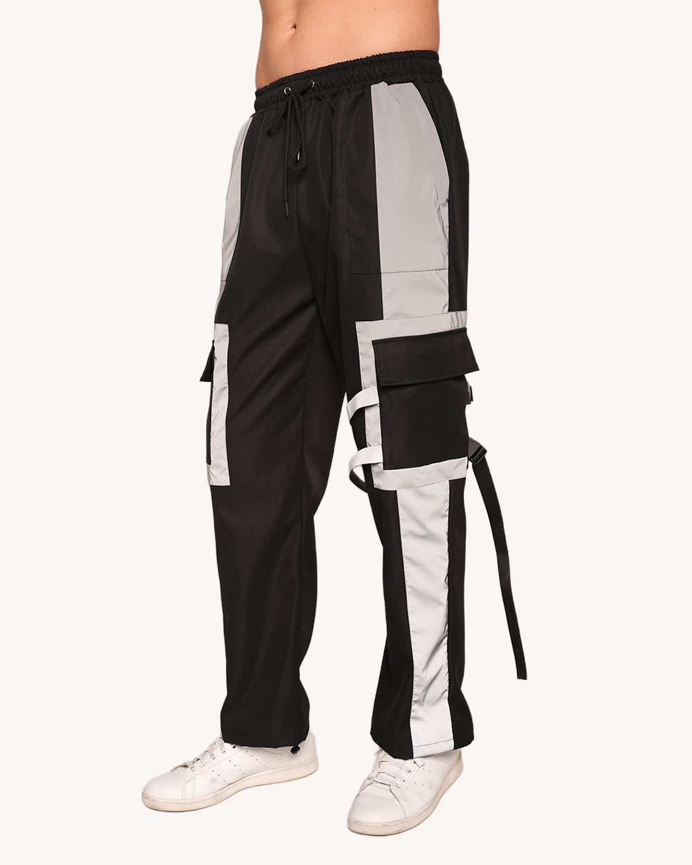 Aftershock Men's Silver Reflective Cargo Pants-Men