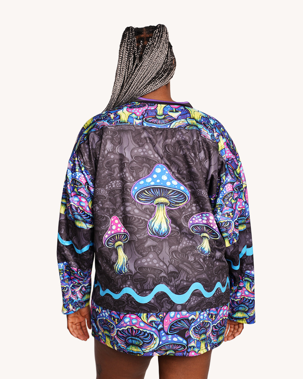 All These Shroomies UV Reactive Hockey Jersey - Image 6