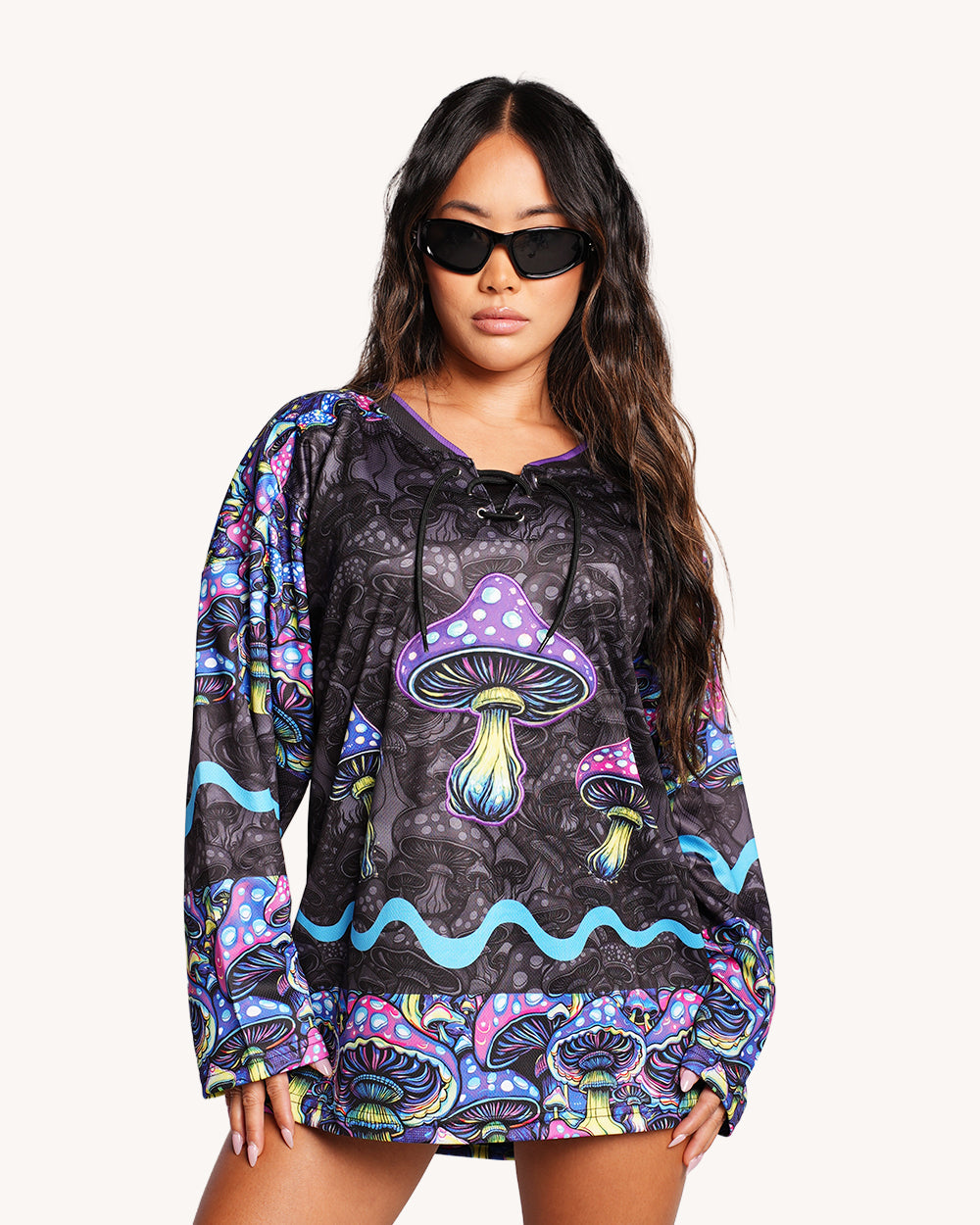 All These Shroomies UV Reactive Hockey Jersey - Image 37232161489079