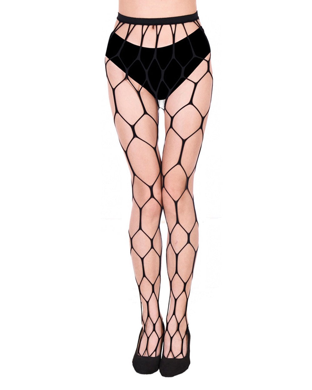 Bangers-Only-Open-Net-Tights-Black-Front
