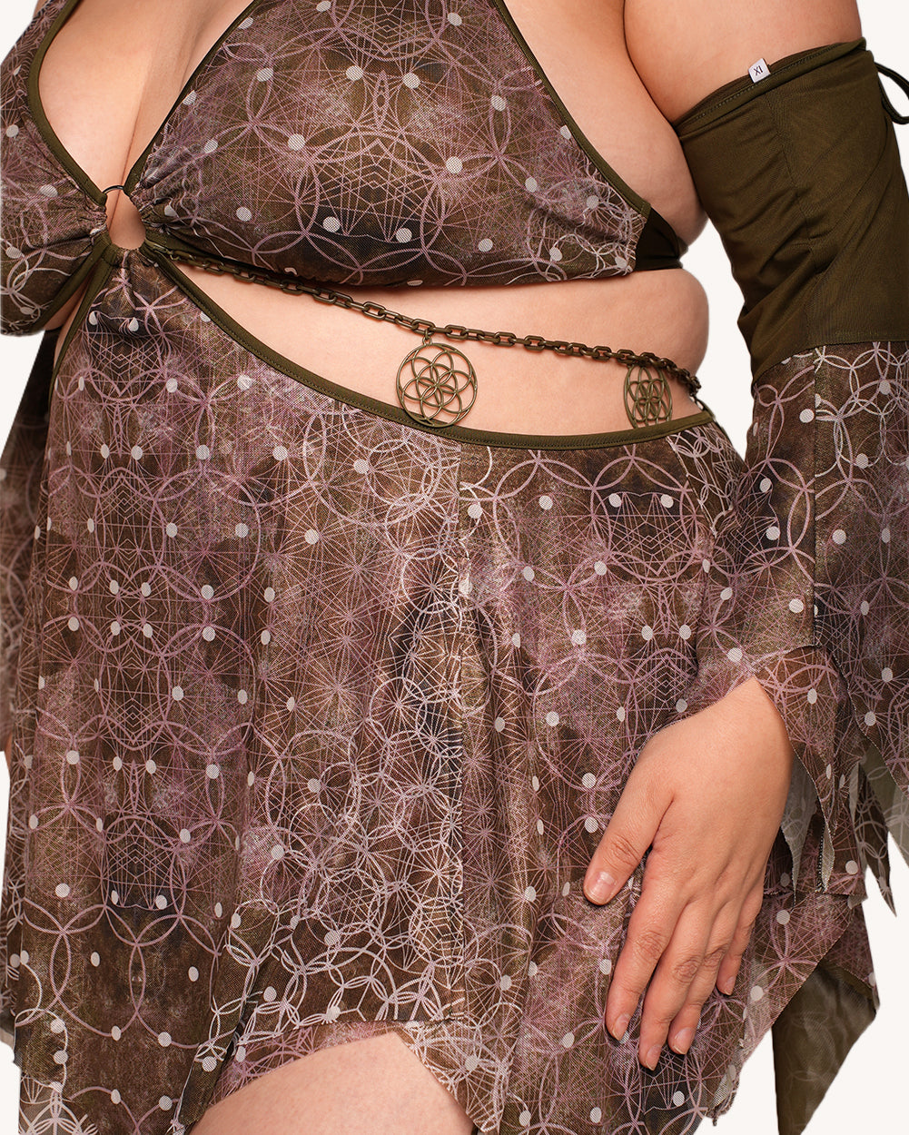 Beneath the Trees Dress with Sleeves - Image 32586598580407