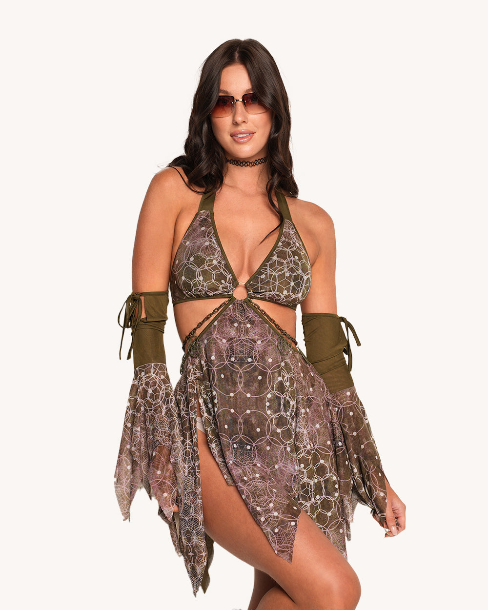 Beneath the Trees Dress with Sleeves - Image 4