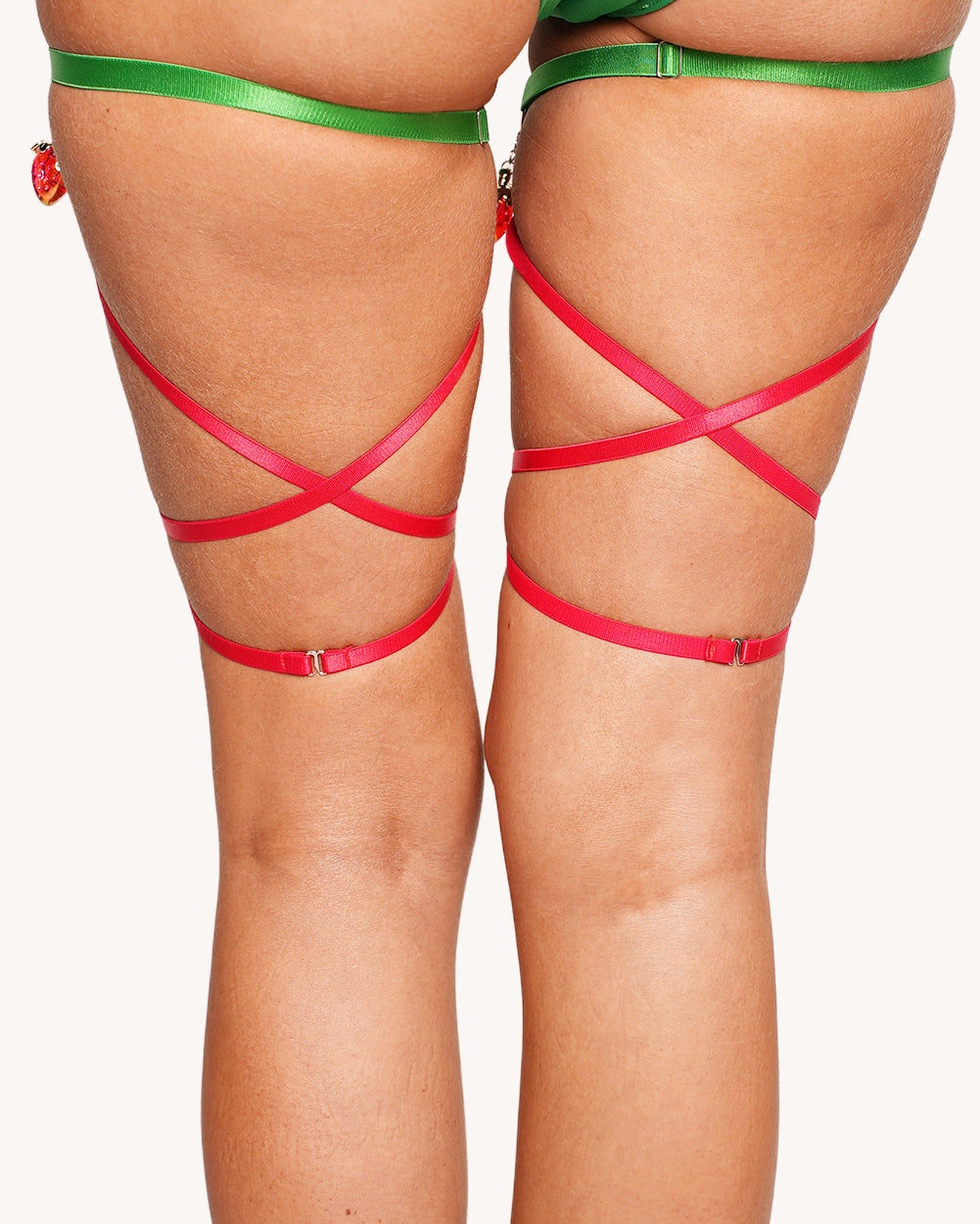 Berry Cute Chain Leg Garters - Image 37045025308855