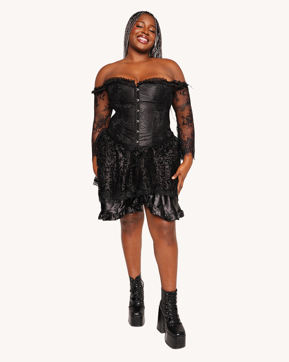 Obsidian Rose Corset Top - Image 5