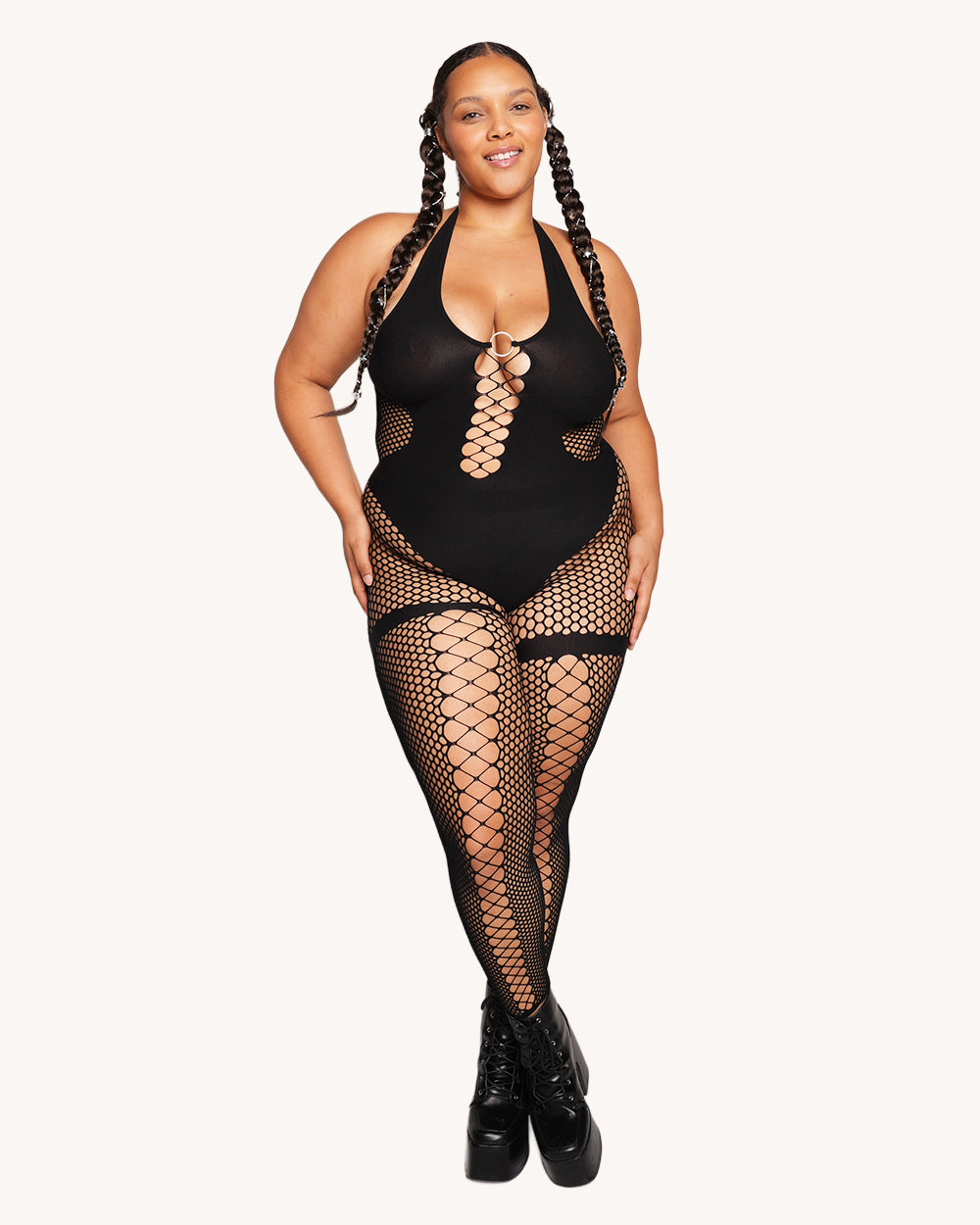 Booth Baddie Fishnet Jumpsuit - Image 6