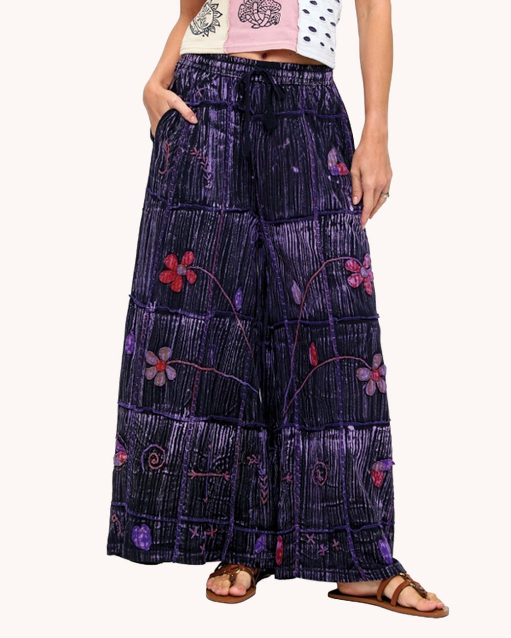 Botanical Garden Pants - Purple - Image 35336601239735