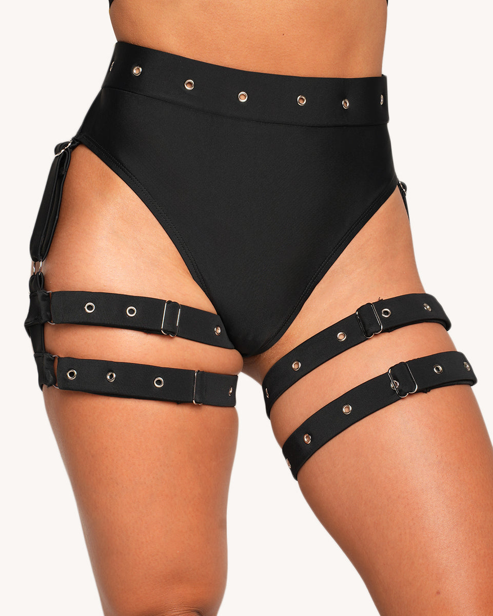 Bow Down Garter Shorts iHeartRaves Bow Down Garter Shorts iHeartRaves