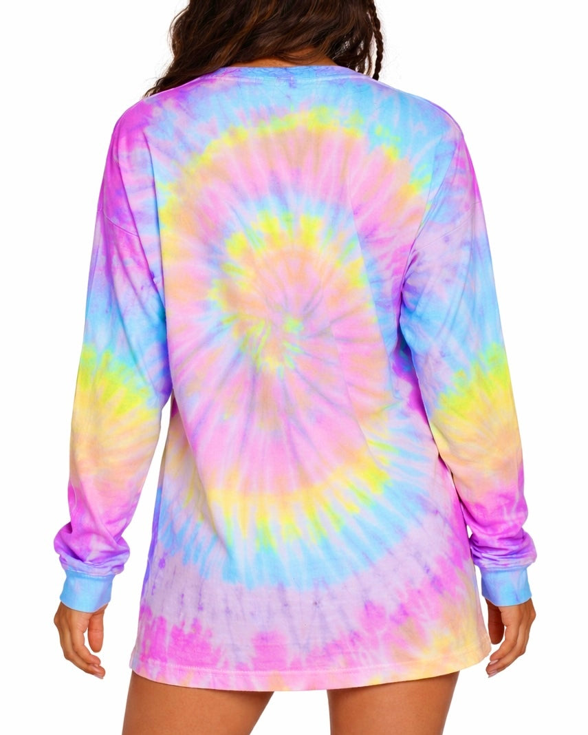Trippin' in Tie Dye Long Sleeve Tee - Image 1