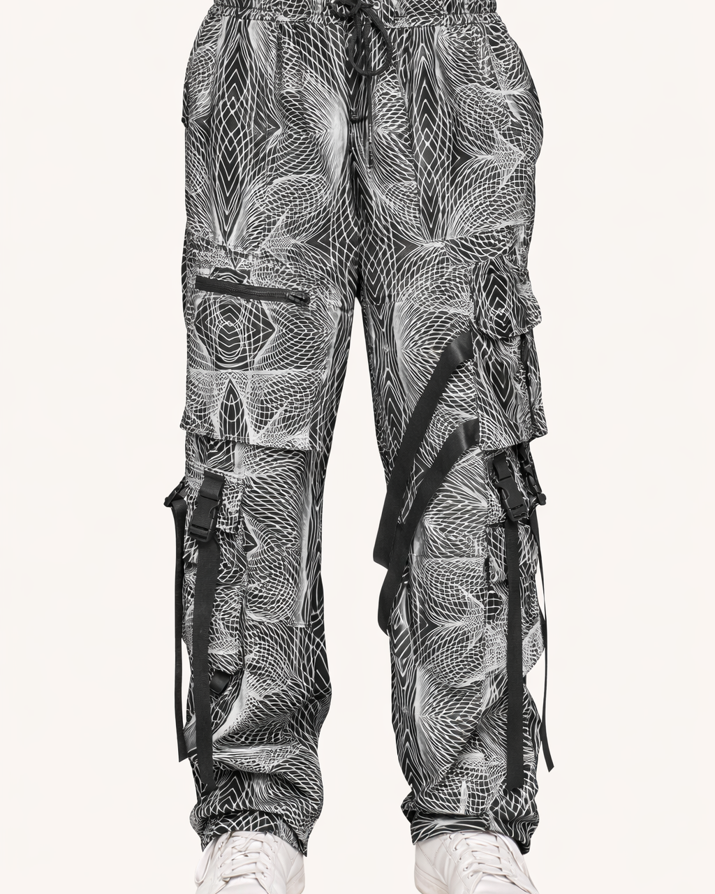 Flashbang Silver Reflective Cargo Joggers - Image 1