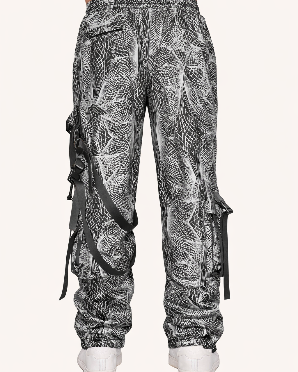 Flashbang Silver Reflective Cargo Joggers - Image 2