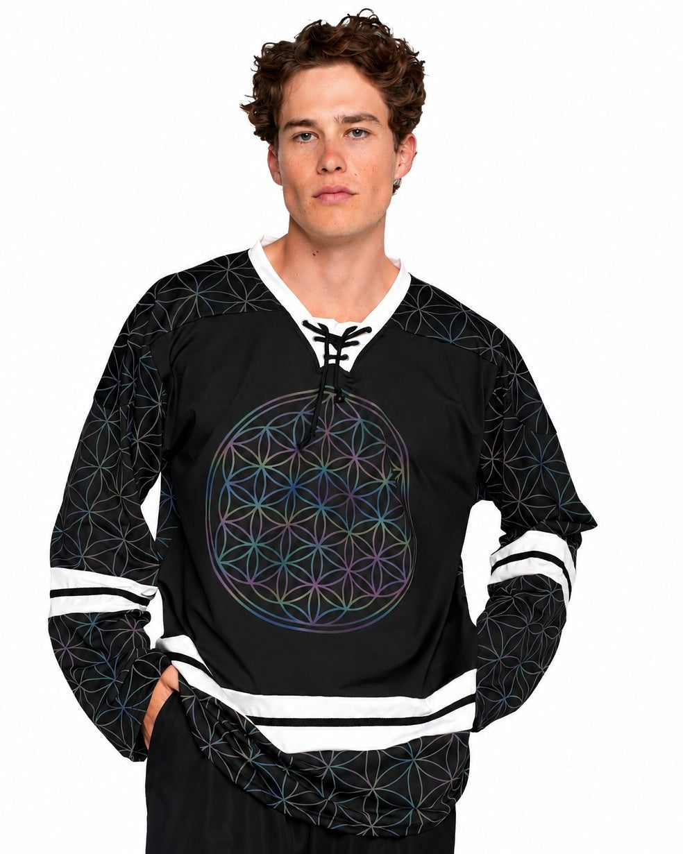Sacred Geo Rainbow Reflective Jersey - Image 1