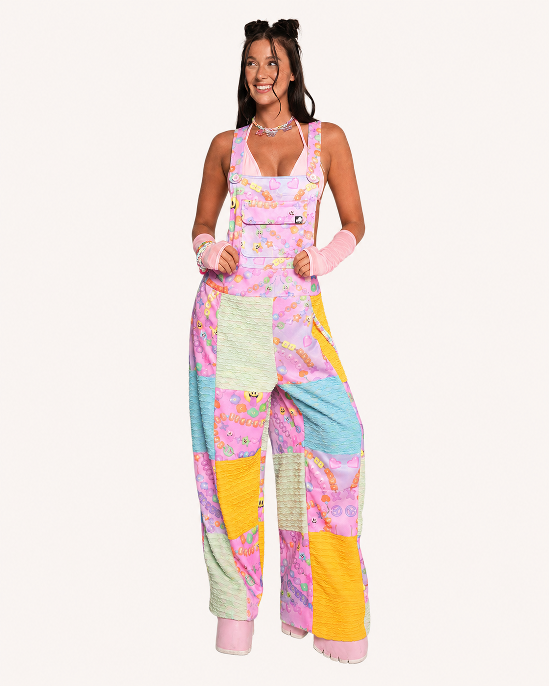Pixxie Stixx x iHR Kandi Trip Overalls - Image 35792433742007