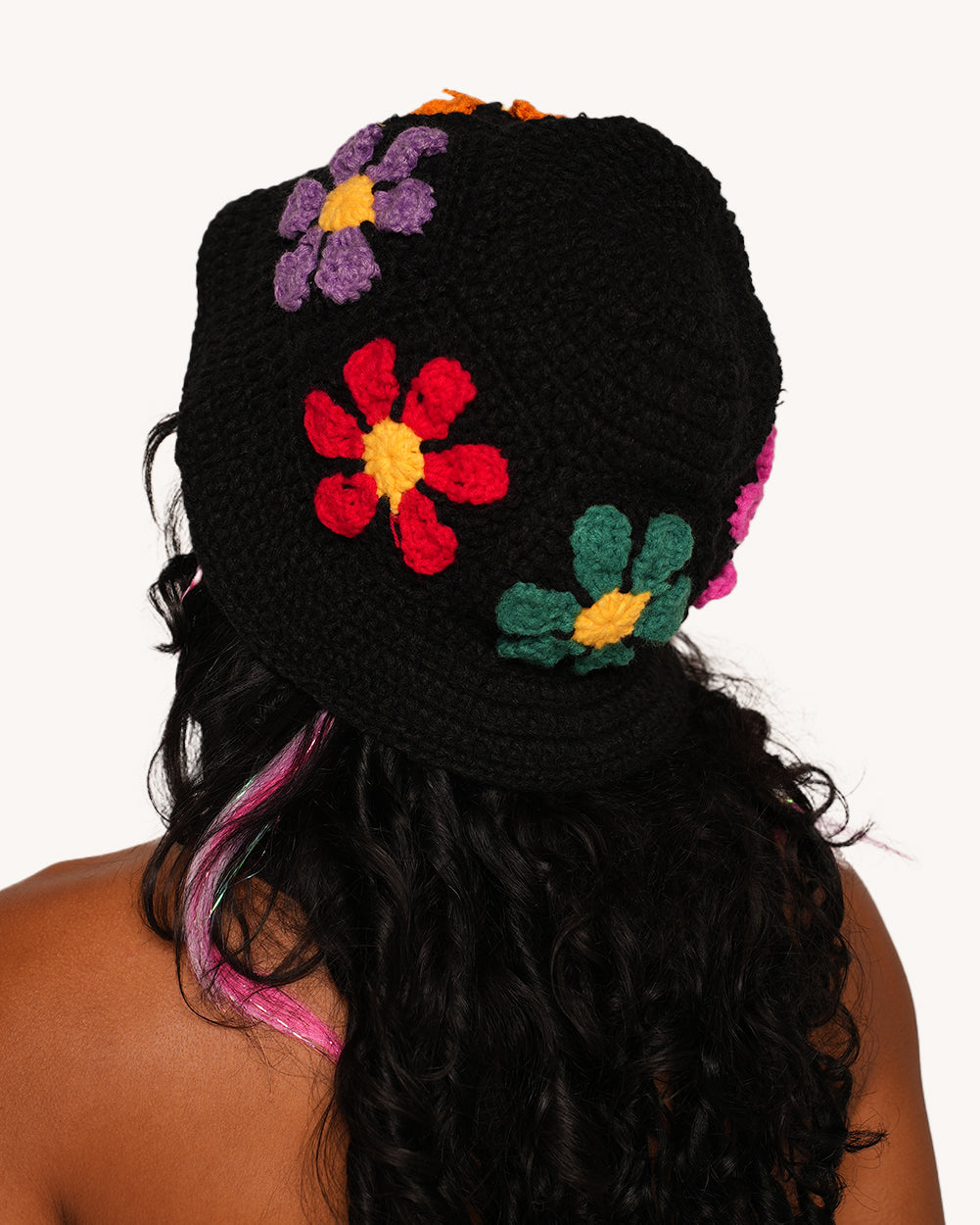 Child of the Forest Floral Crochet Hat - Image 35975423918263