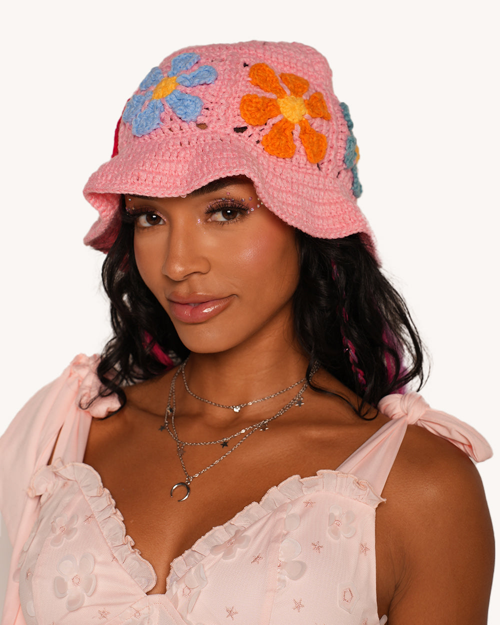 Child of the Forest Floral Crochet Hat - Image 3