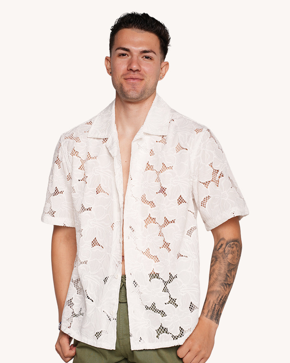 Coastal Groove Men's Camp Shirt - Image 1