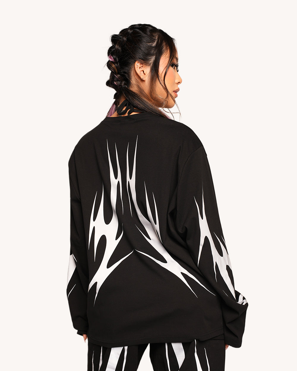 Coded in Chaos Unisex Reflective Long Sleeve - Image 2