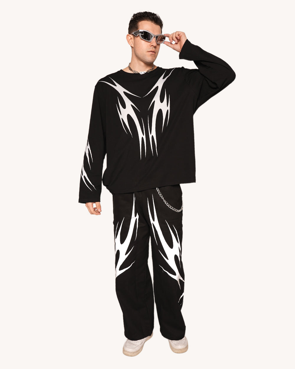 Coded in Chaos Reflective Pants-Men